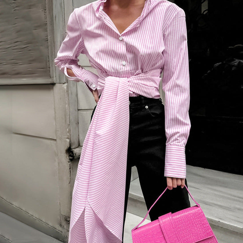 Lace up Long Sleeve Top