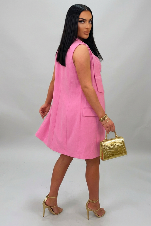 Vest Collared Cardigan Three Piece Set