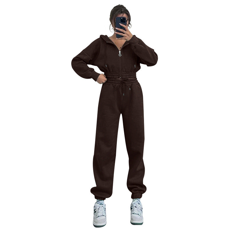 Hooded Zipper Sweatsuit