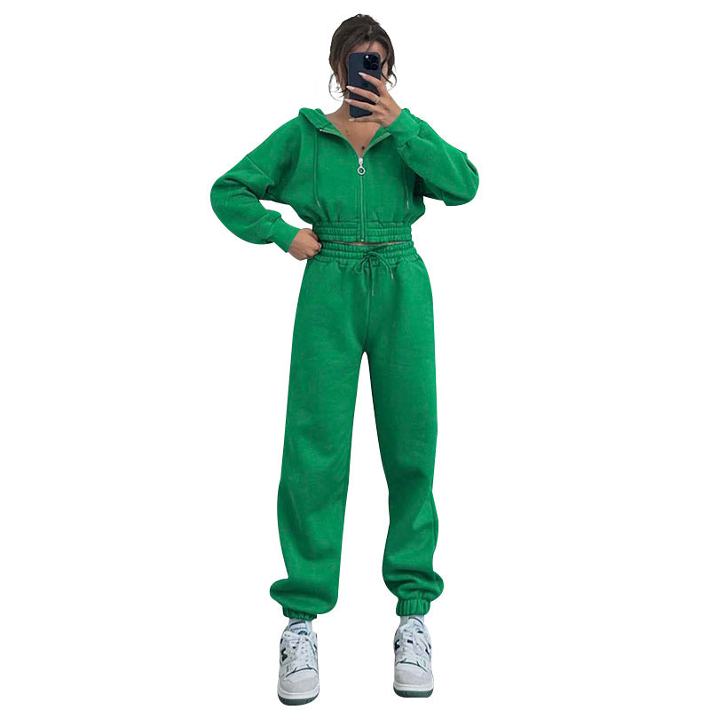 Hooded Zipper Sweatsuit