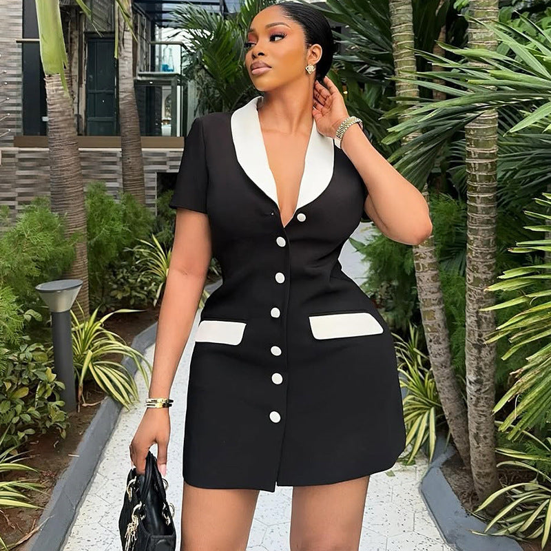 Cardigan Button Down Short Dress