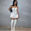 Cutout Eyelet Sleeveless Dress