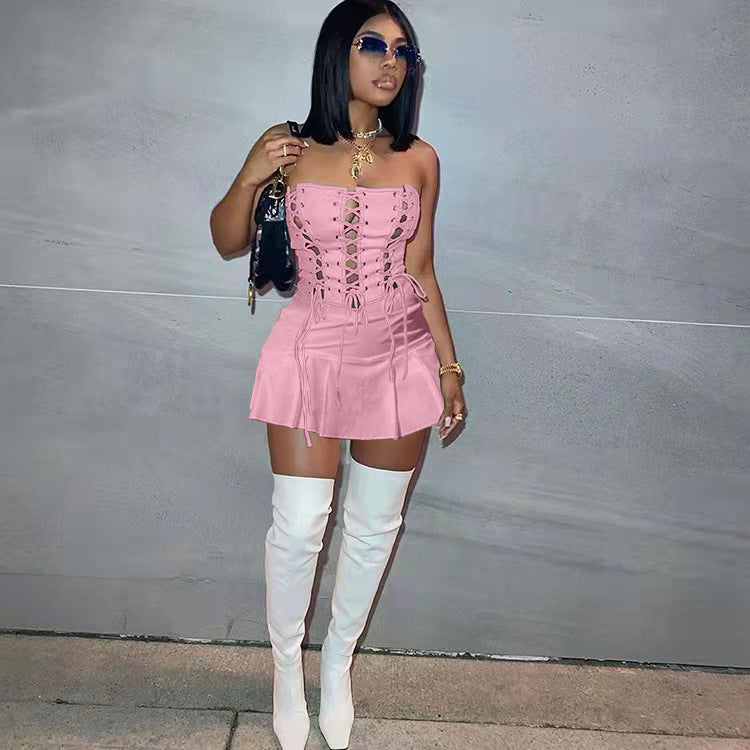 Cutout Eyelet Sleeveless Dress
