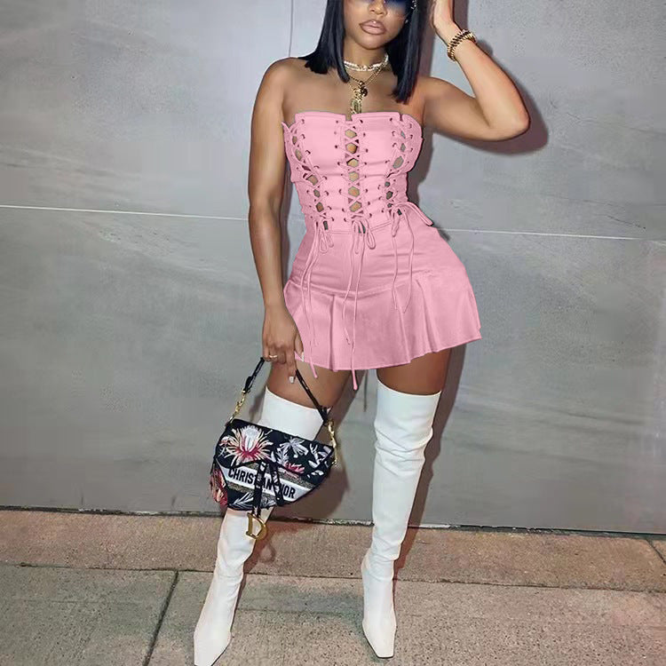 Cutout Eyelet Sleeveless Dress
