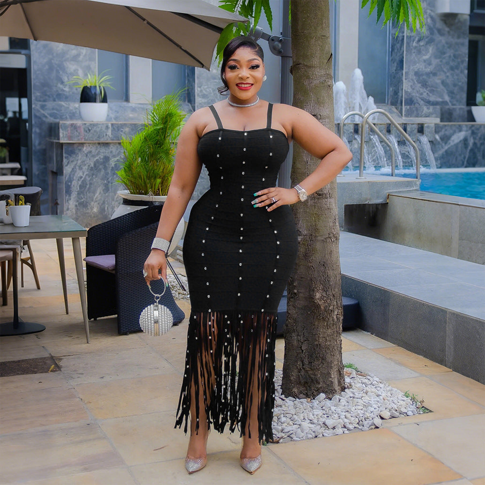 Fringed Bubble Beads Dress
