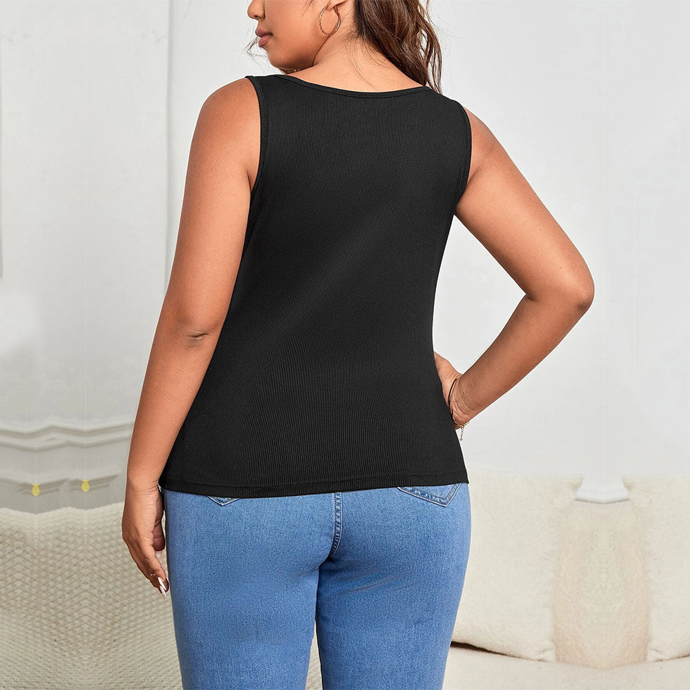 Asymmetric Shoulder Strap Hollow Out Top