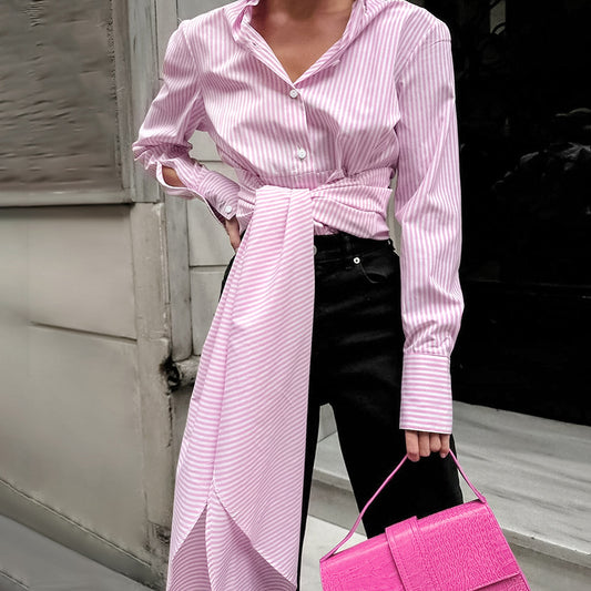 Lace up Long Sleeve Top