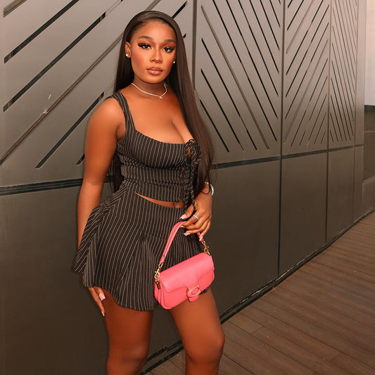 Striped Printed Two Piece Sets