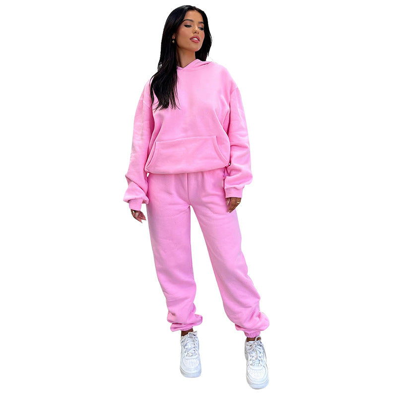Long Sleeve Hooded Fleece Lined Sweater set