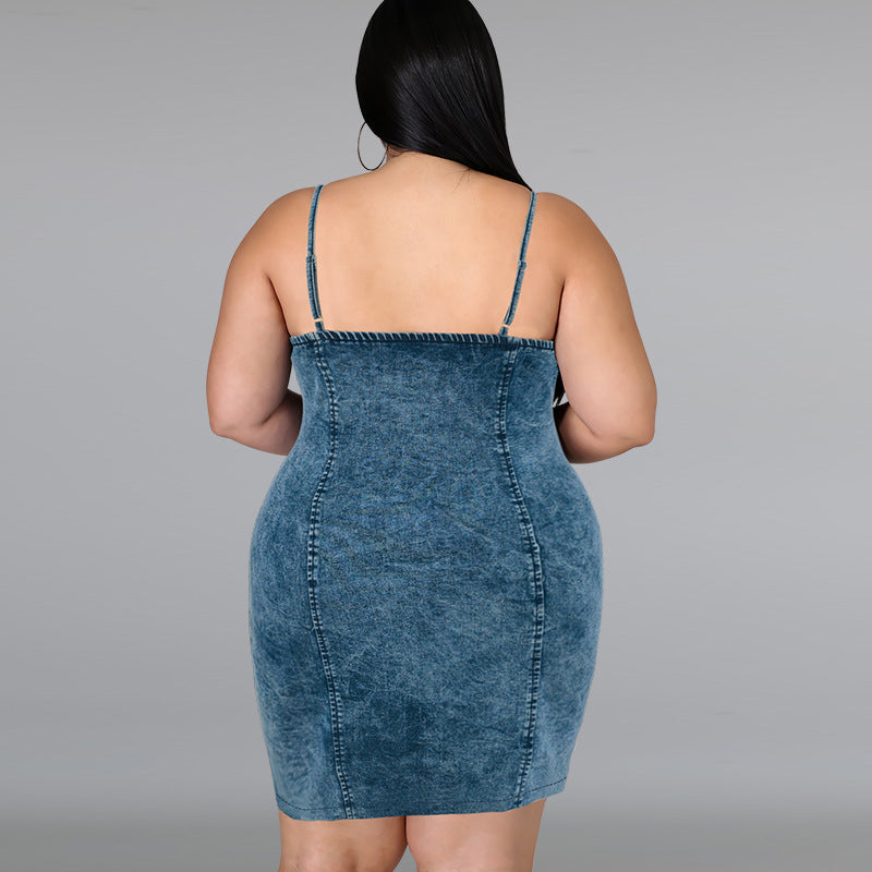 Denim Sleeveless  Dress