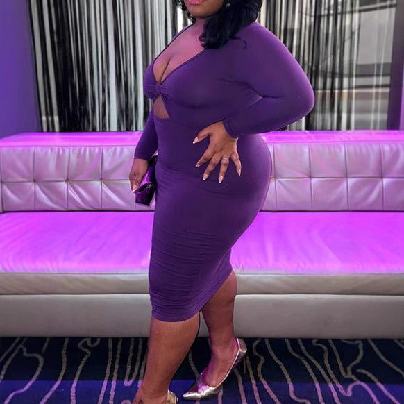 Bow Cropped Solid Color Dress