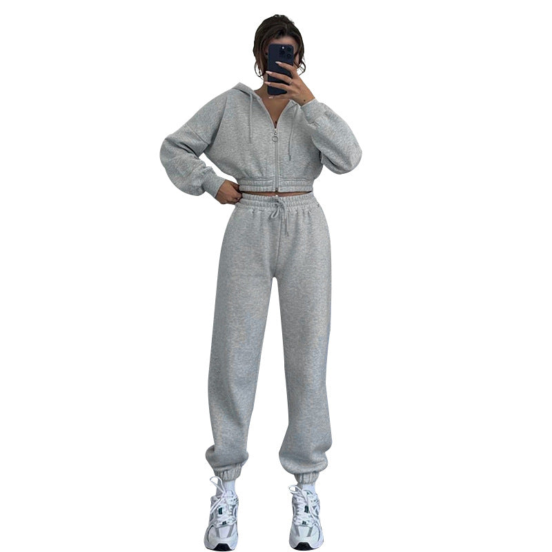 Hooded Zipper Sweatsuit