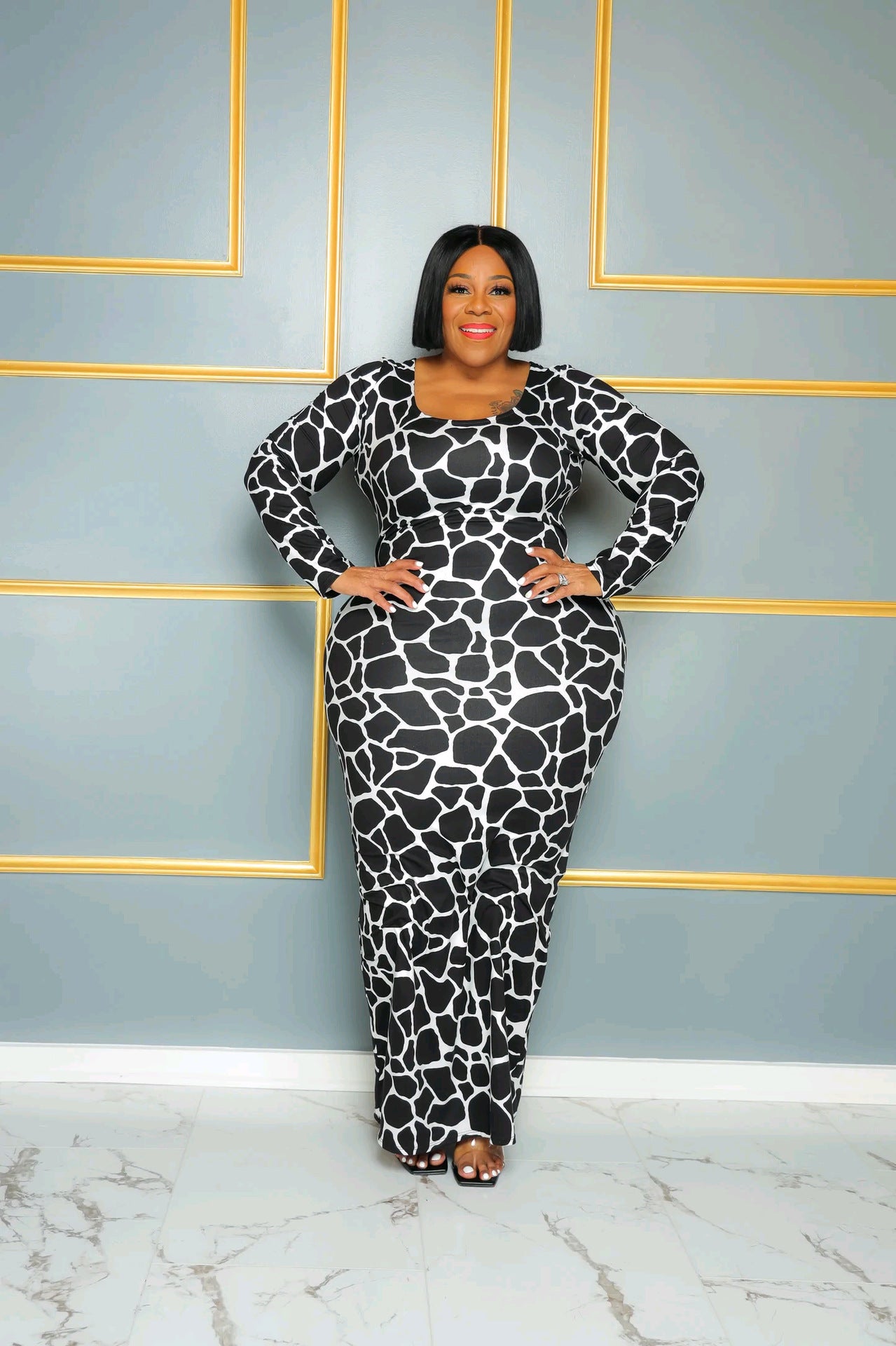 Printed  Bodycon Dress