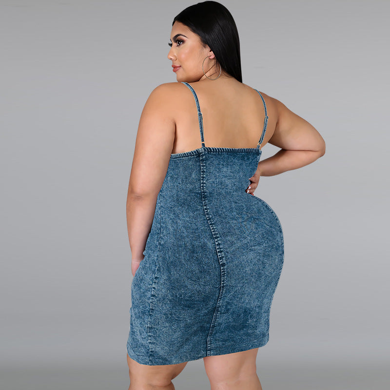 Denim Sleeveless  Dress