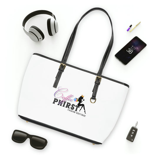Coffee Phirst Leather Shoulder Bag